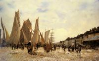 Delpy, Hippolyte Camille - The Docks at Dieppe